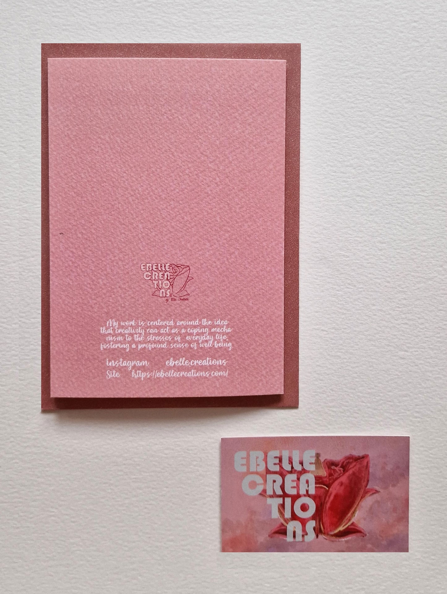 Duck with a vase of flowers card Happy Mother's day