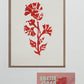 Floral design Wildflower seeded card - Delicate Floral Design - Red