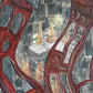 Surrealist Art print, London City Architecture, Home Decor, The Architectural performance of the afterlife