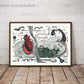 Love in an Underwater world Print, Cute surrealist wall art