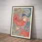 Surrealist Fantasy Boat Art print, River landscape, Home Decor, Gifts for her, Sailing towards eternity