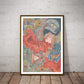 Surrealist Fantasy Boat Art print, River landscape, Home Decor, Gifts for her, Sailing towards eternity