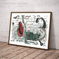 Love in an Underwater world Print, Cute surrealist wall art
